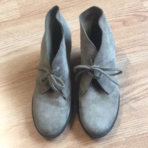 J. Crew Suede Wedge Ankle Boots